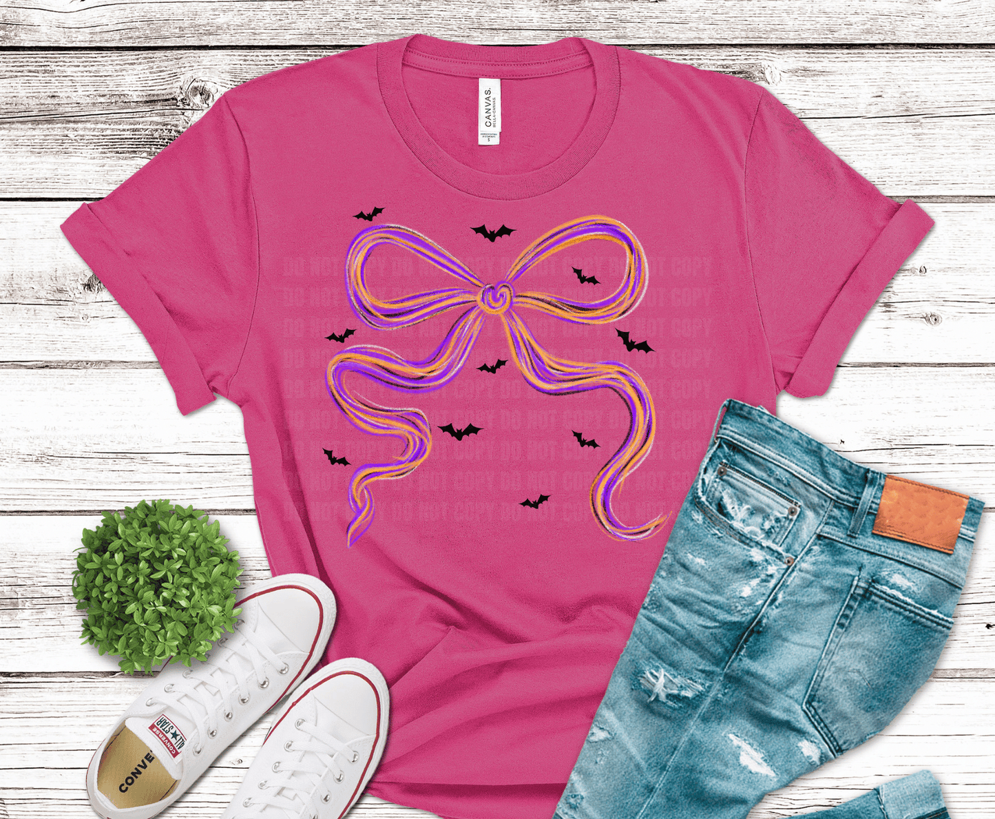 Colorful Bow DTF Transfer – Cute Shirt Ready to Press