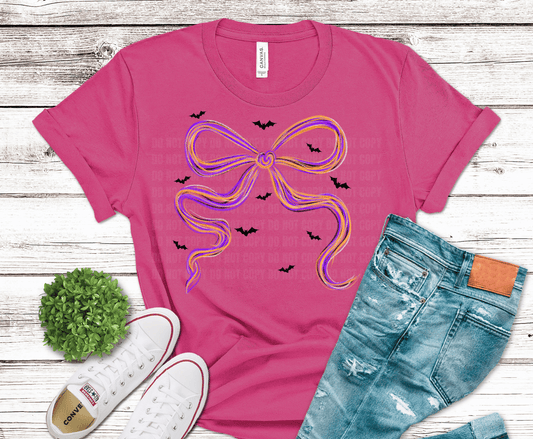 Colorful Bow DTF Transfer – Cute Shirt Ready to Press