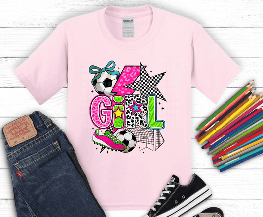 Preppy Girl Mama Soccer DTF transfer, ready to press heat transfer for soccer shirts