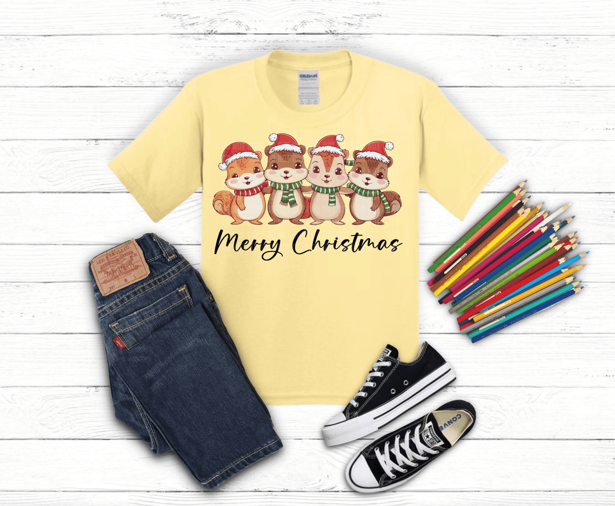 Santa Babe DTF transfer, ready to press heat transfer for holiday shirts