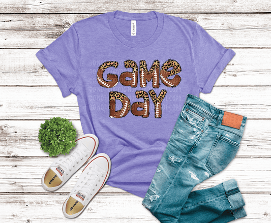 Game Day Cheetah Football | DTF