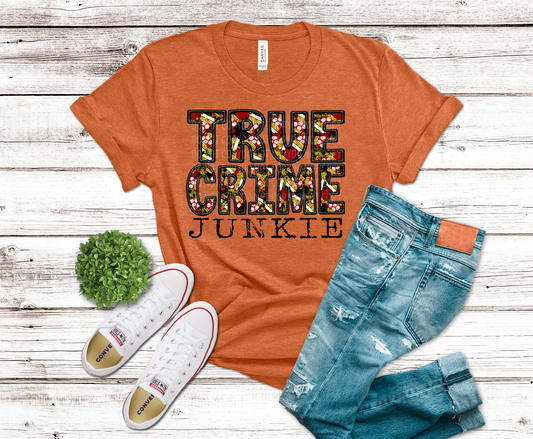 True Crime Junkie Faux Embroidery | DTF