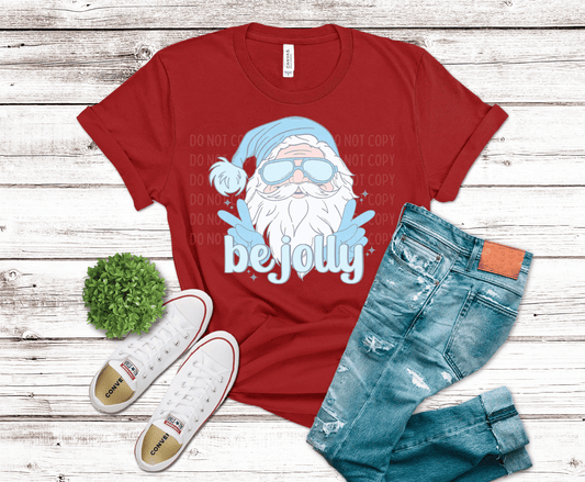 Blue Santa Be Jolly | DTF