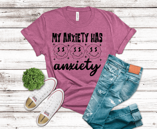 Anxiety Melting Smiley | DTF