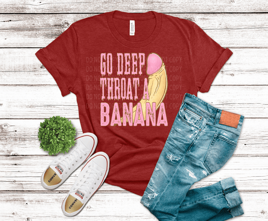 Go Deep Throat A Banana | DTF