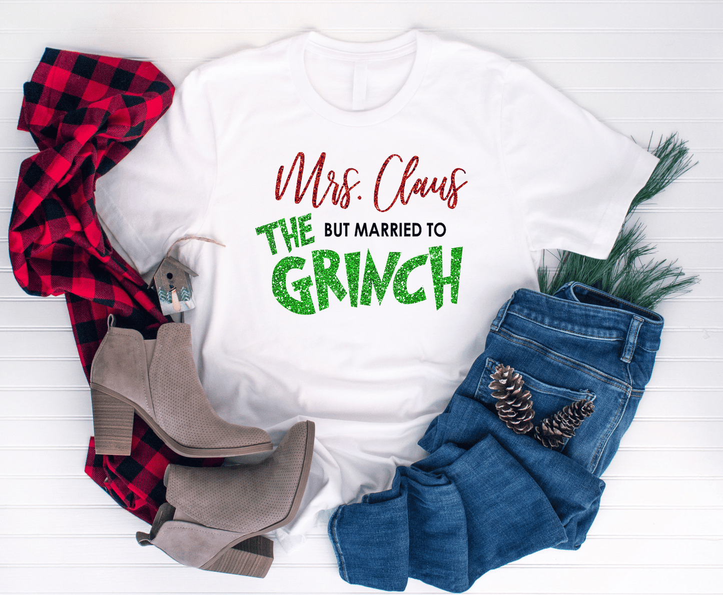 Premade DTF Transfer Gang Sheet For Graphic Tees | Glittery Christmas