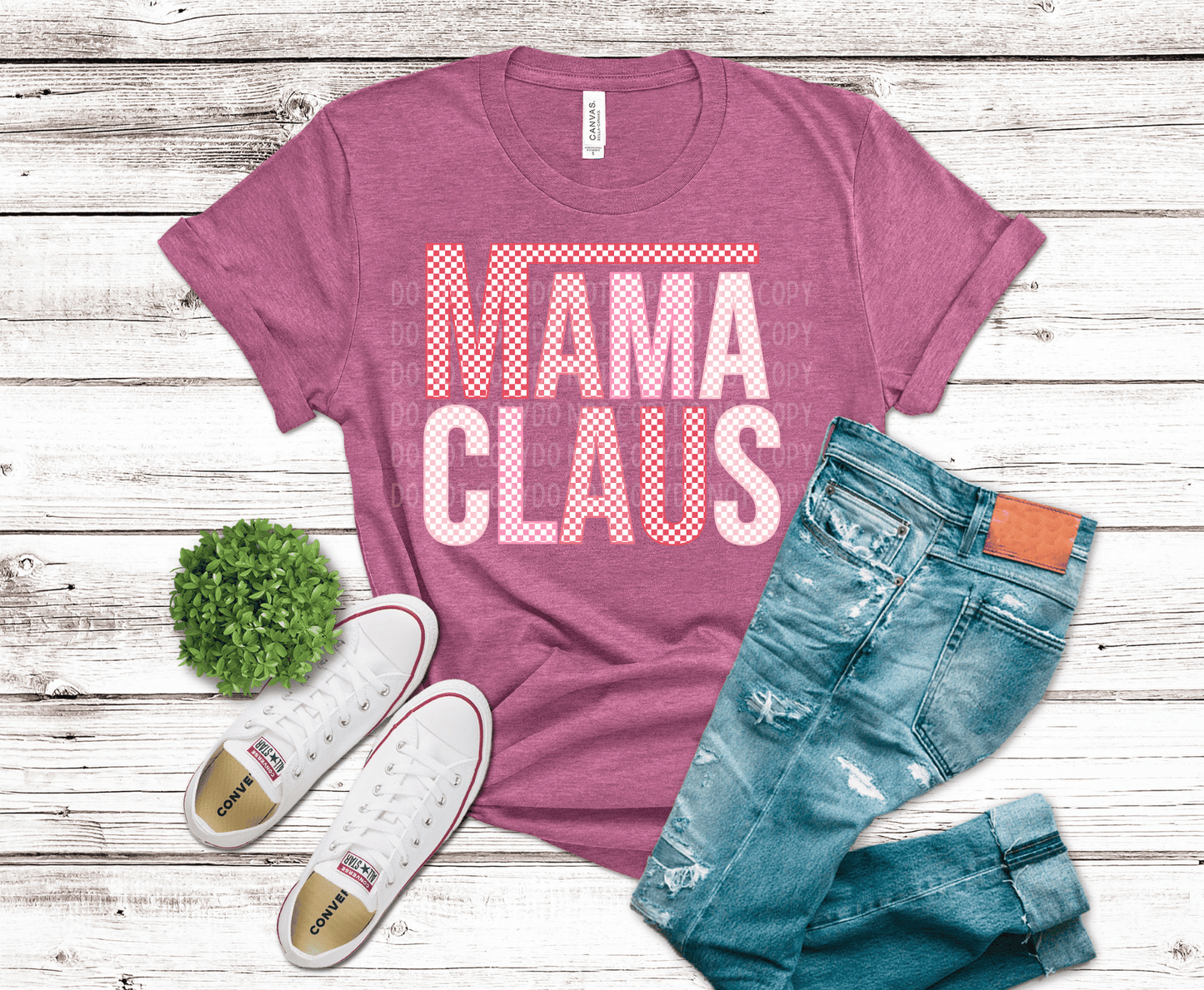 Mama Claus Checkers | DTF