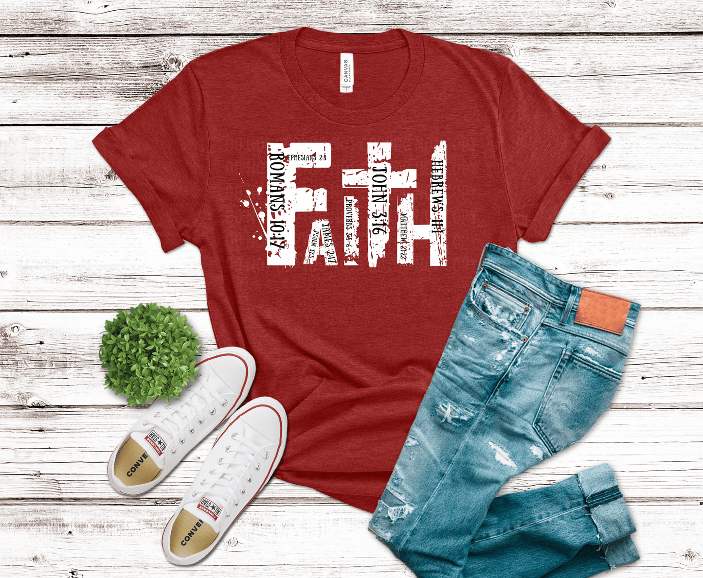 Premade DTF Transfer Gang Sheet For Graphic Tees| Believe Him