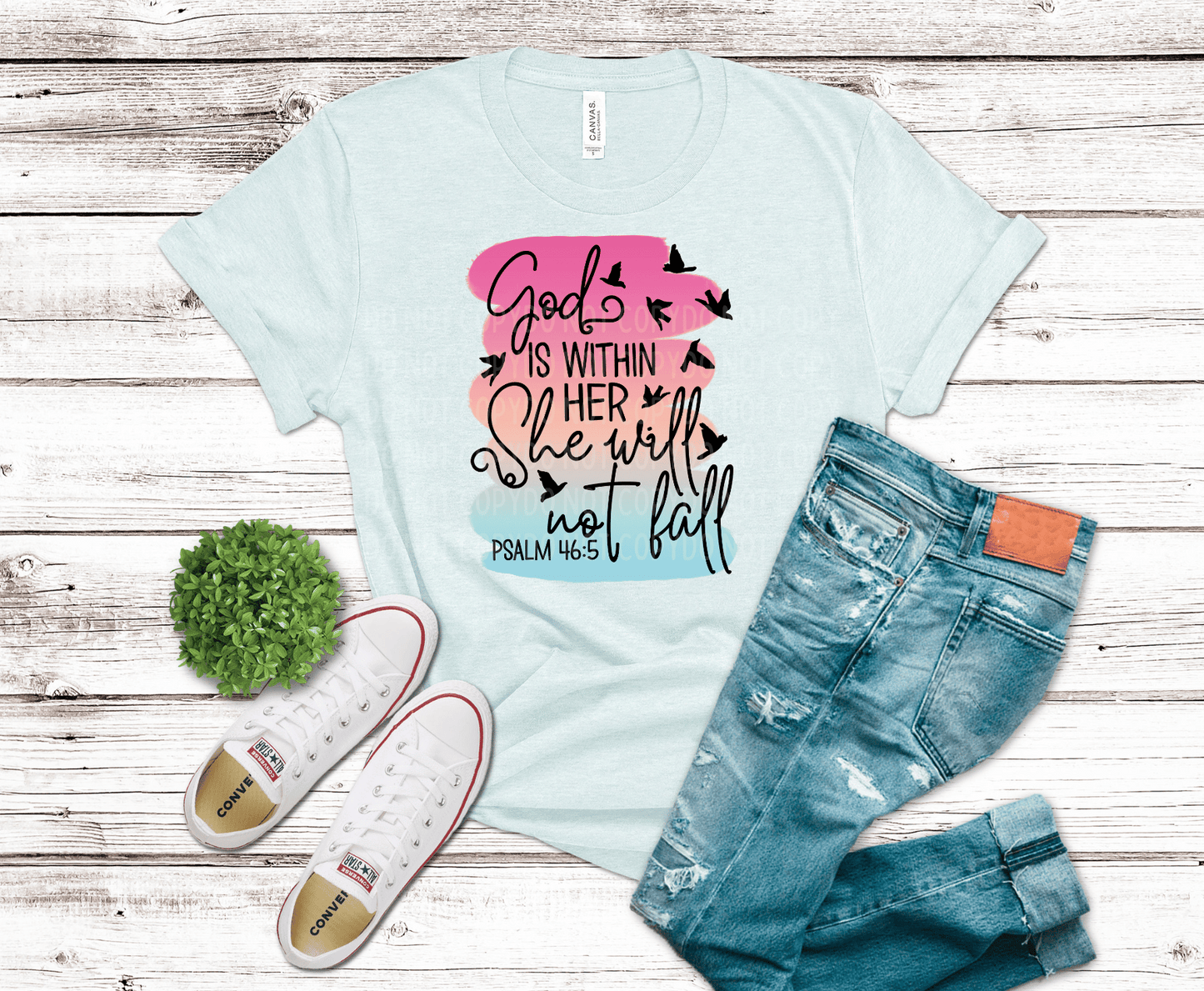 Premade DTF Transfer Gang Sheet For Graphic Tees| Believe Him