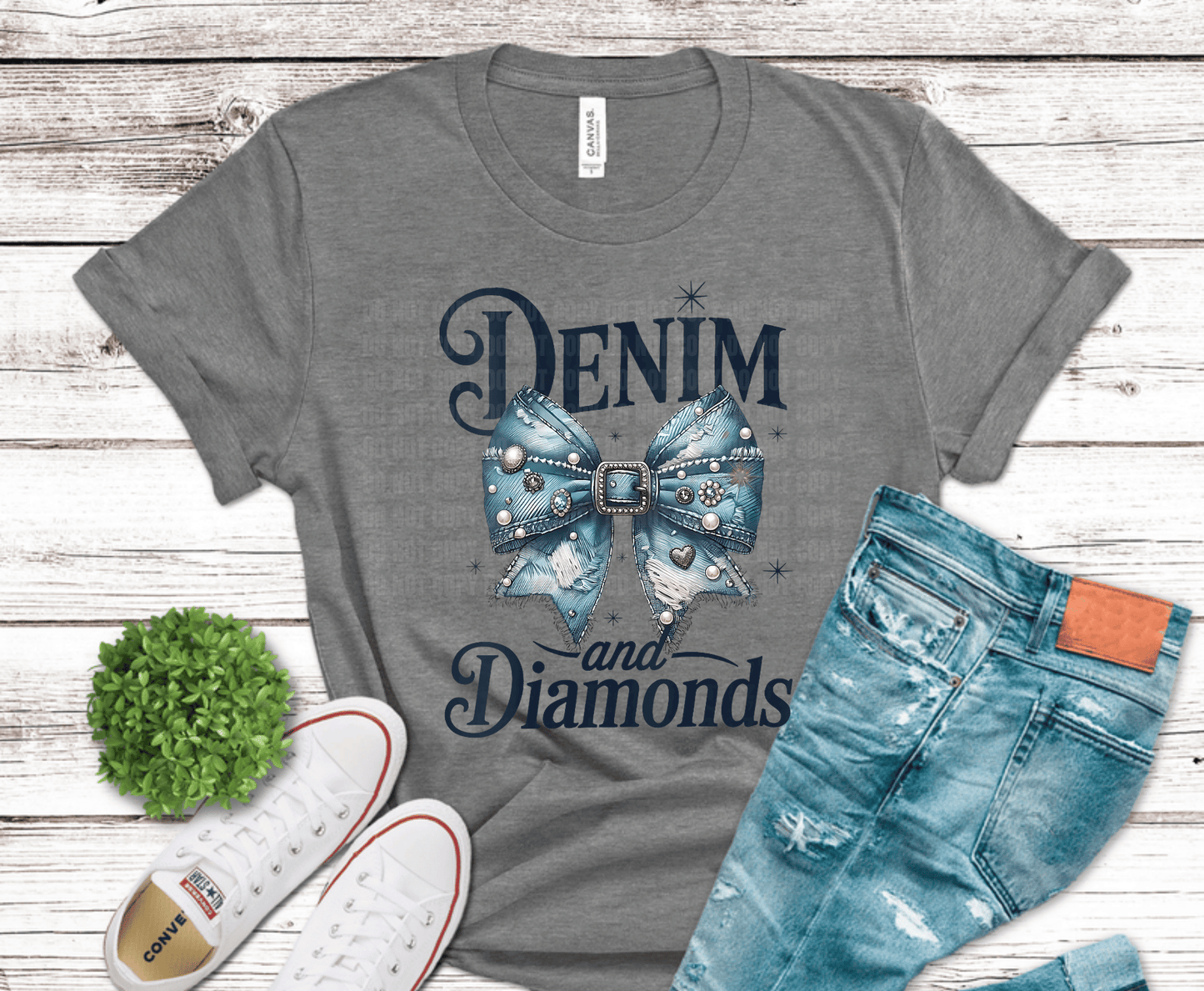 Denim and Diamonds | Premade DTF Transfer Gang Sheet For Graphic Tees