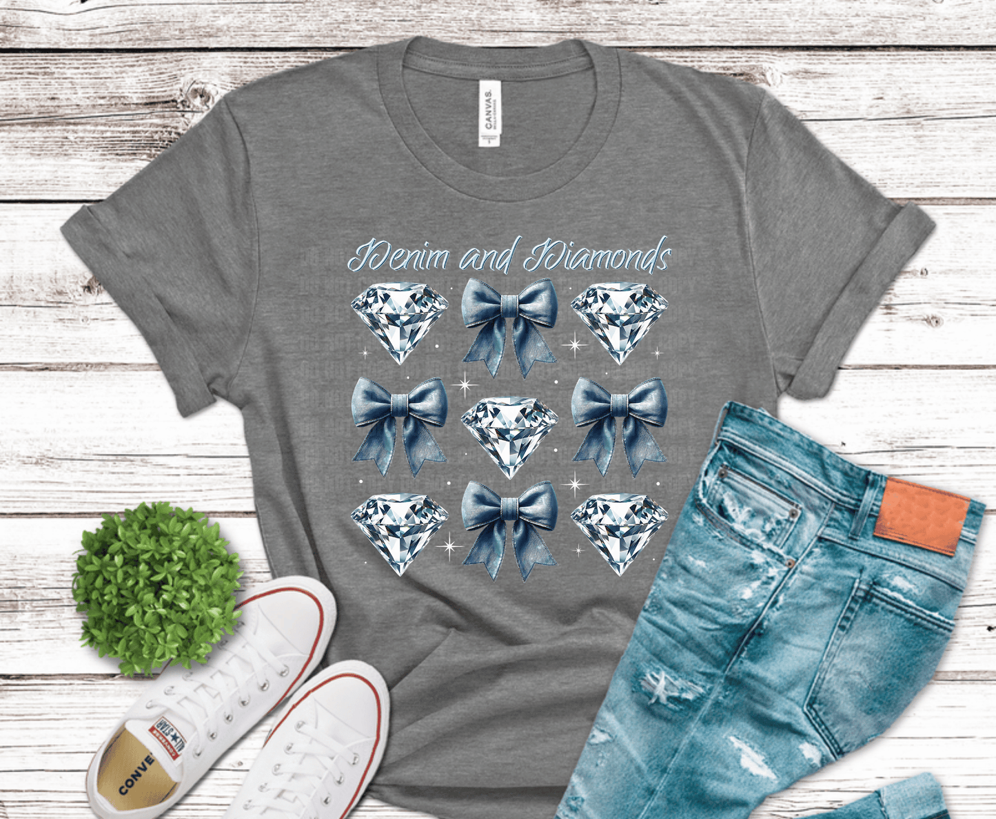 Denim and Diamonds | Premade DTF Transfer Gang Sheet For Graphic Tees