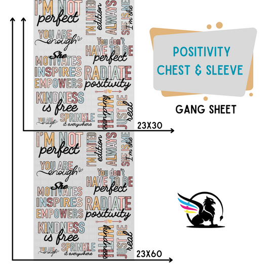 Premade Gang Sheet | Positivity