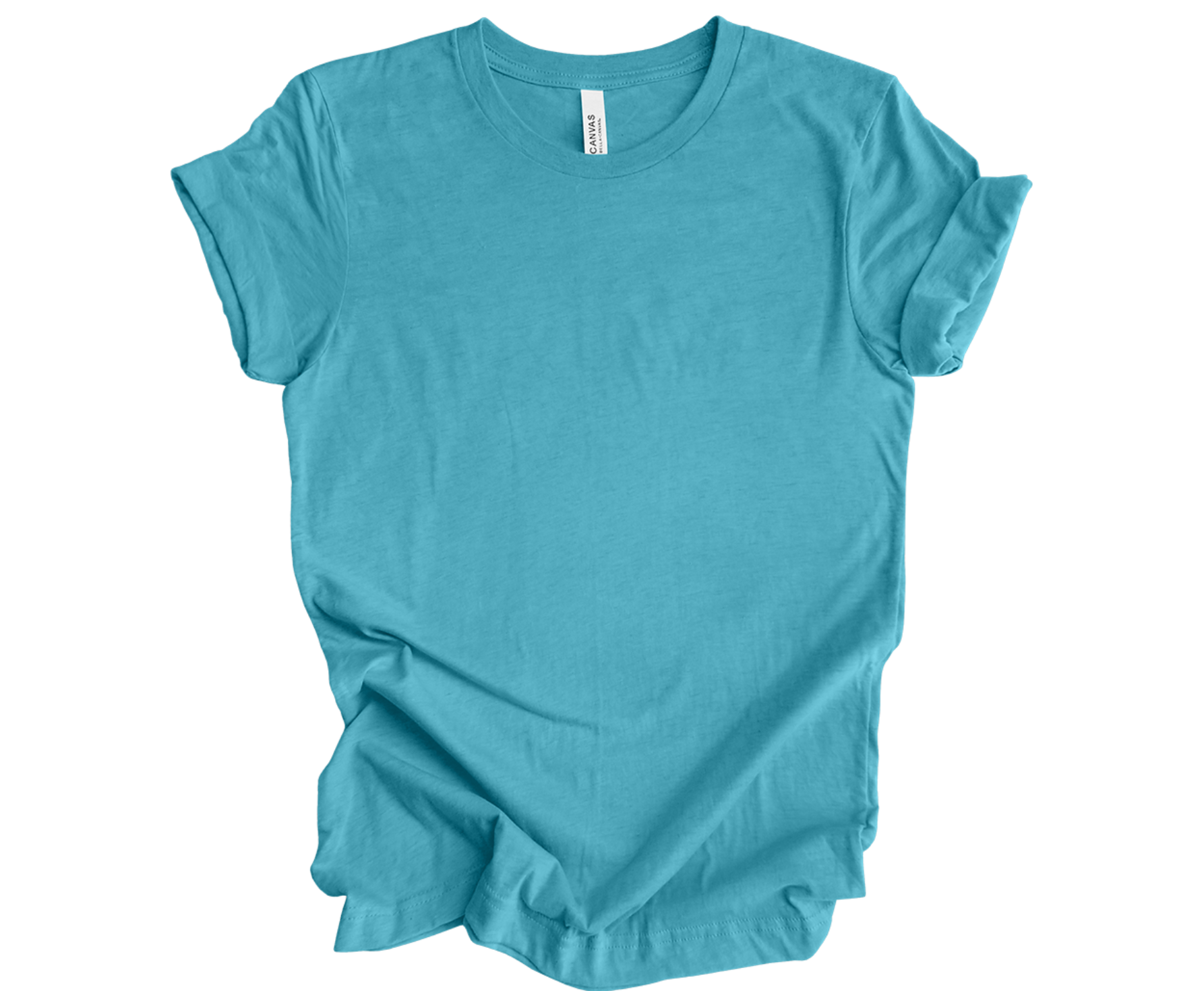 BELLA+CANVAS ® Unisex Heather CVC Short Sleeve Tee | Heather Aqua ...