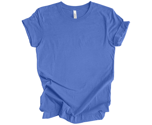 BELLA+CANVAS ® Unisex Heather CVC Short Sleeve Tee | Heather Columbia Blue