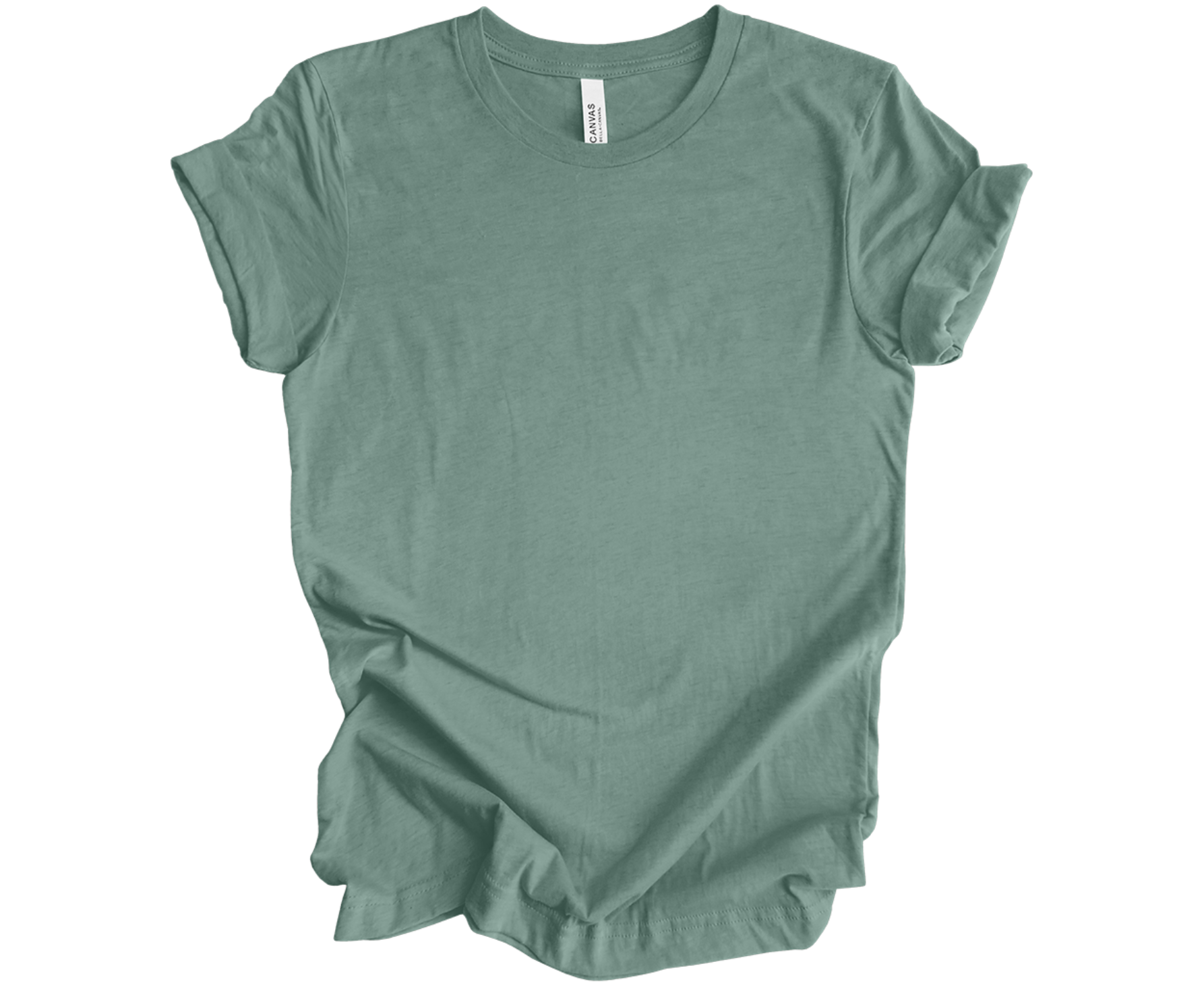 BELLA+CANVAS ® Unisex Heather CVC Short Sleeve Tee | Heather Dusty Blu ...