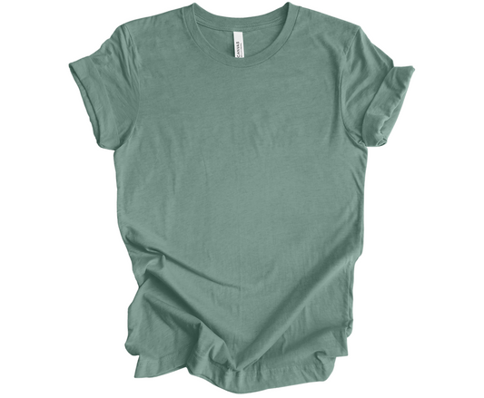 BELLA+CANVAS ® Unisex Heather CVC Short Sleeve Tee | Heather Dusty Blue