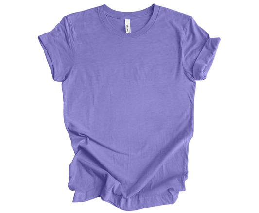 BELLA+CANVAS ® Unisex Heather CVC Short Sleeve Tee | Heather Lapis