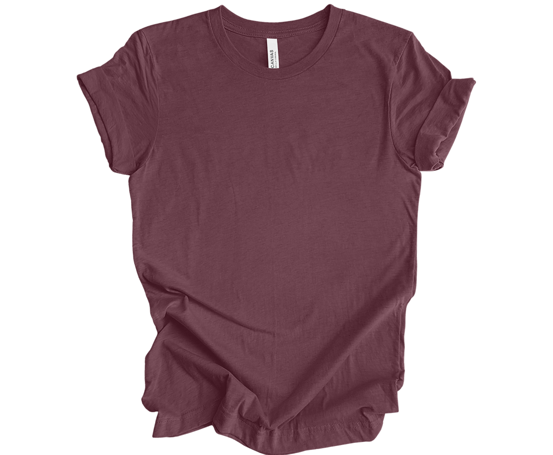 BELLA+CANVAS ® Unisex Heather CVC Short Sleeve Tee | Maroon – Griffin ...
