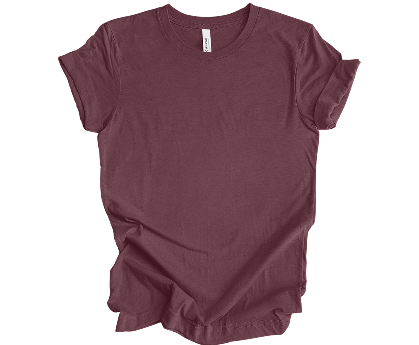 BELLA+CANVAS ® Unisex Heather CVC Short Sleeve Tee | Maroon