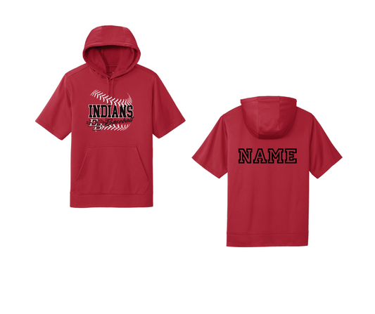 EB Baseball | Short Sleeve Hoodie - Griffin Expressions