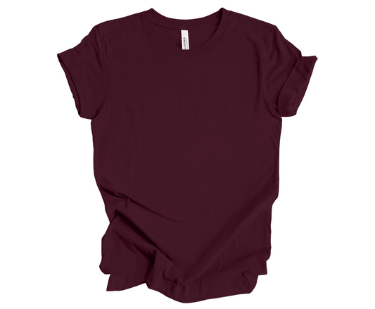 BELLA+CANVAS® Unisex Jersey Short Sleeve Tee | Maroon