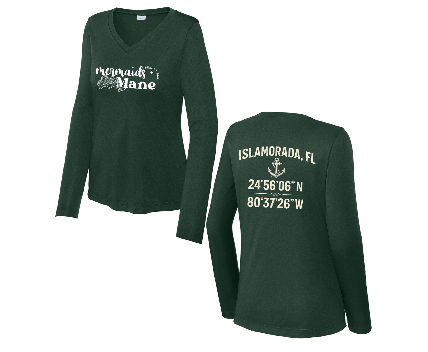 Mermaids Mane | Long Sleeve V Neck