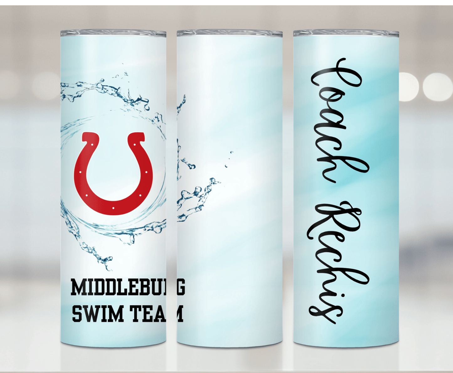 MHS Swim | 20oz Sublimation | Straight Skinny | w/ Straw