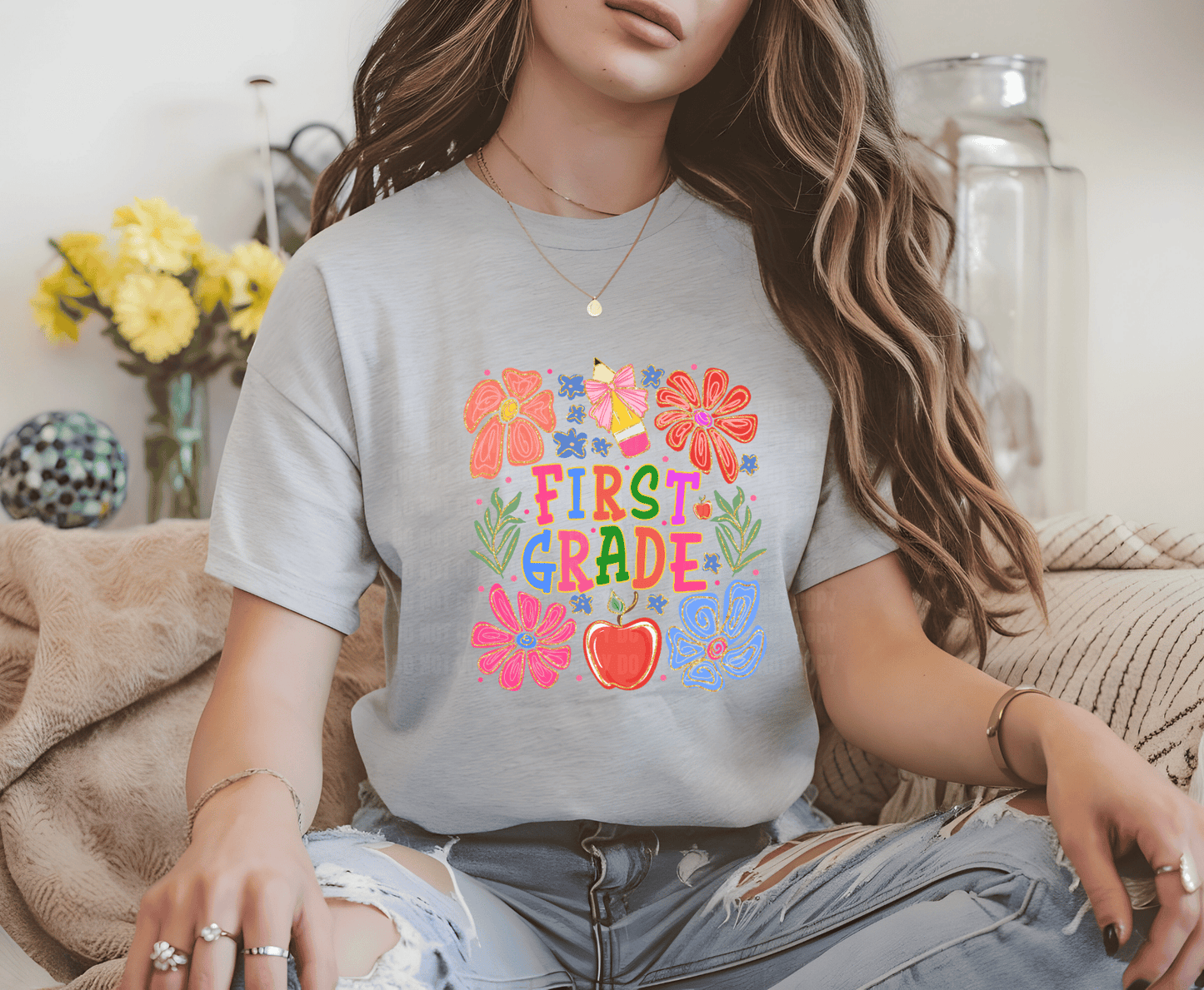 First Grade .3  | Premade DTF Transfer Gang Sheet For Graphic Tees