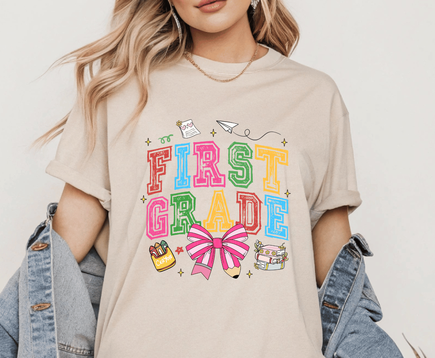 First Grade .3  | Premade DTF Transfer Gang Sheet For Graphic Tees