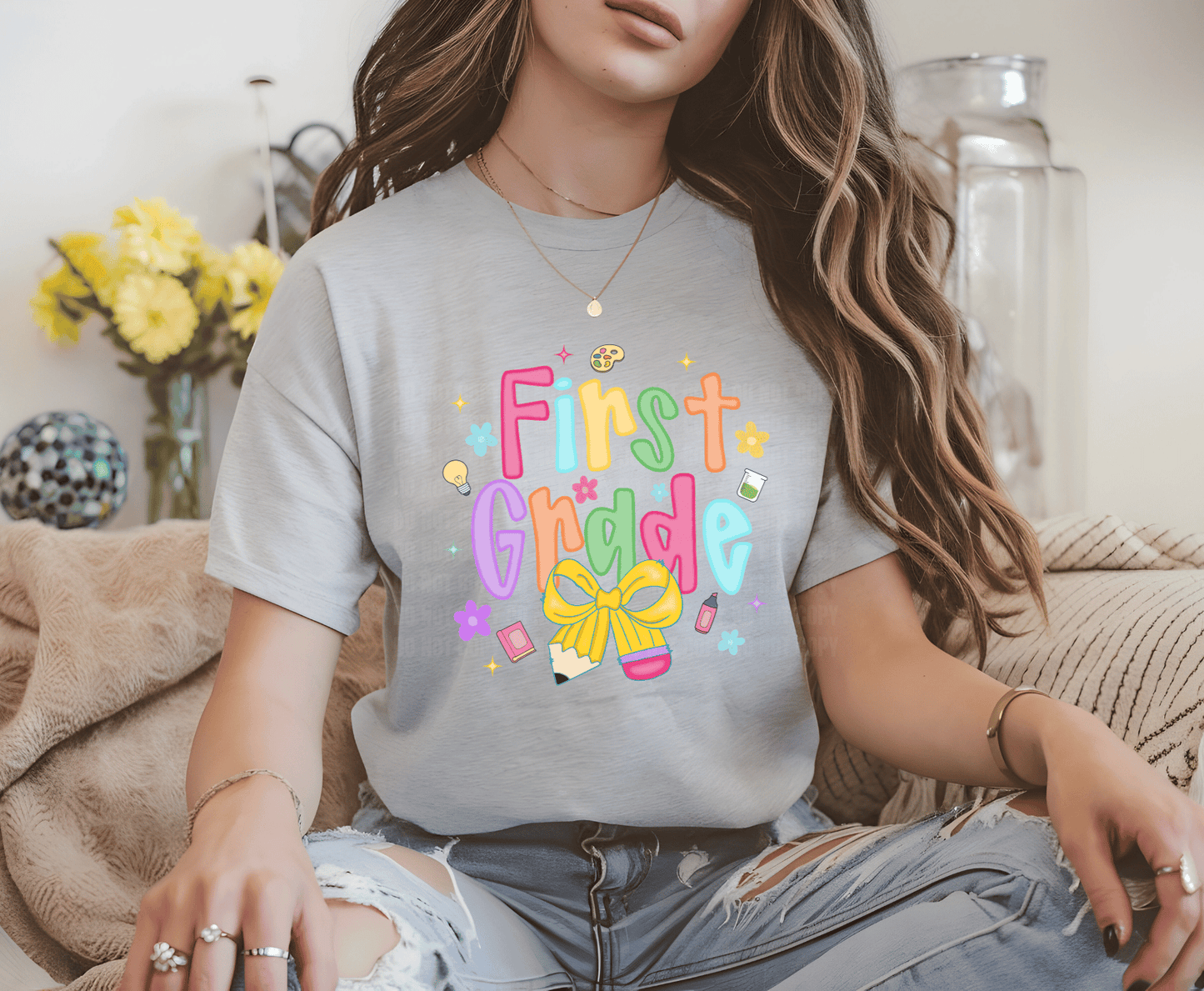 First Grade .3  | Premade DTF Transfer Gang Sheet For Graphic Tees