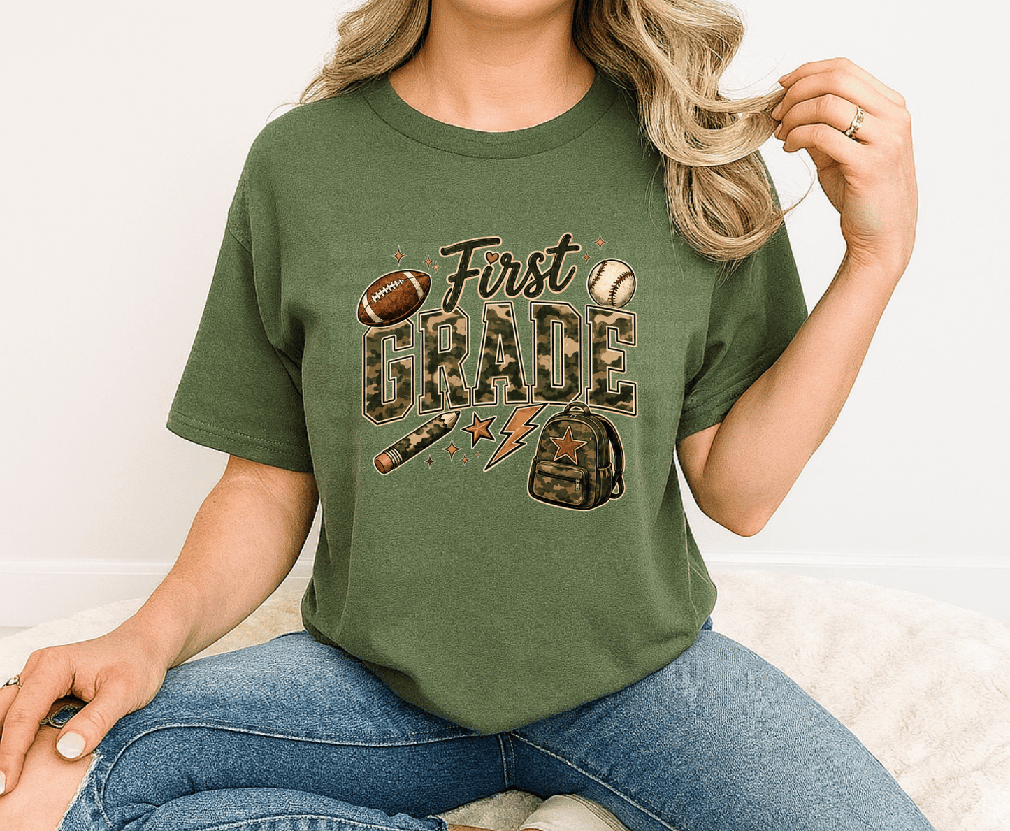 First Grade .3  | Premade DTF Transfer Gang Sheet For Graphic Tees