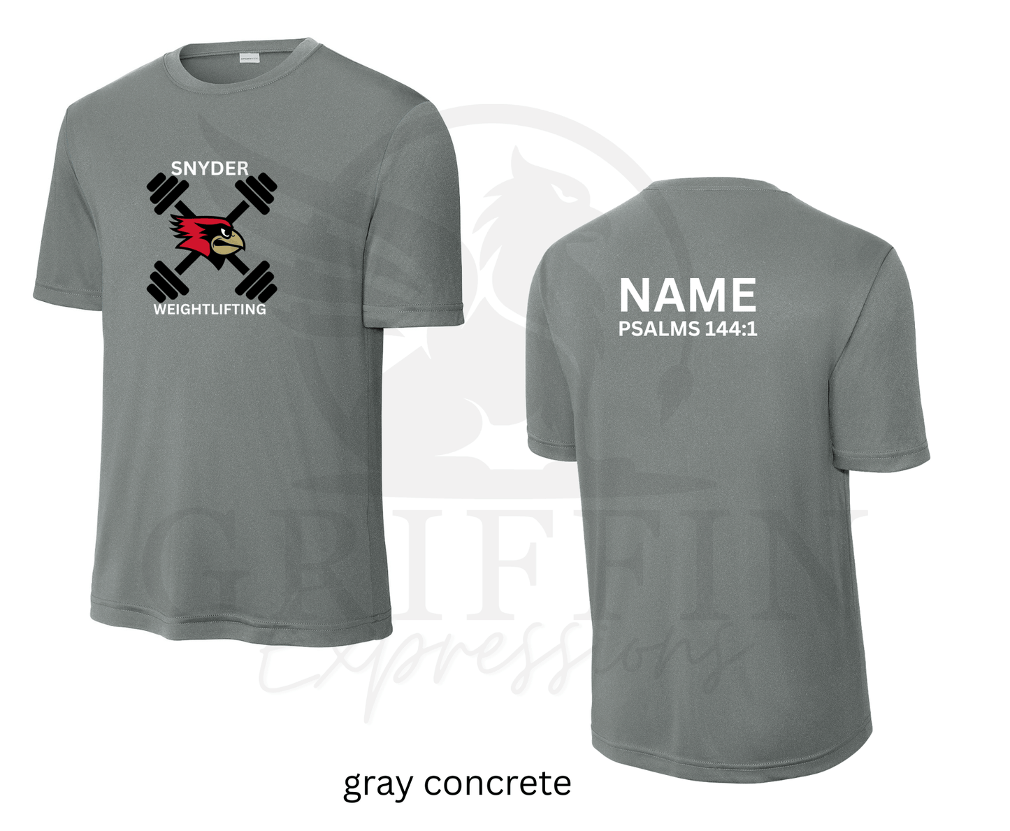 Snyder Weightlifting | Gray Tee