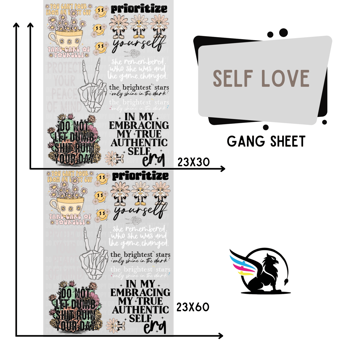 Premade Gang Sheet | Self Love