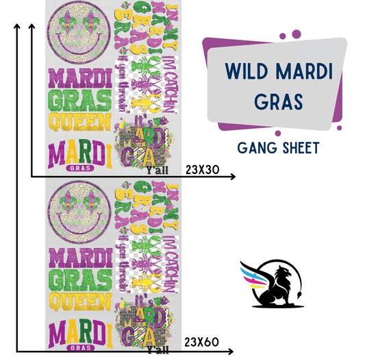 Premade Gang Sheet | Wild Mardi Gras