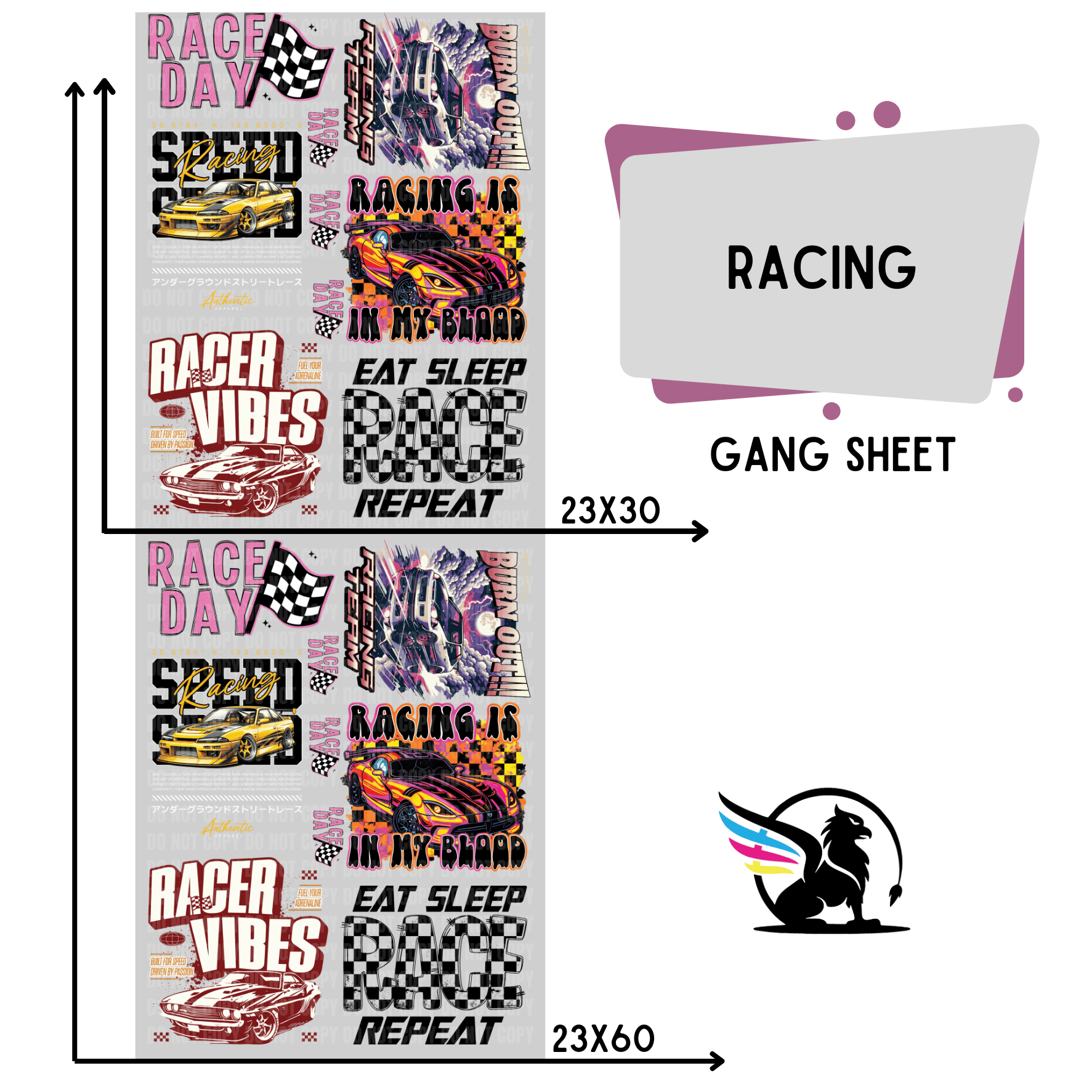 Racing Gang sheet
