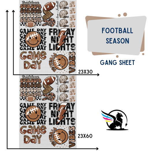 Premade Gang Sheet | Football Season