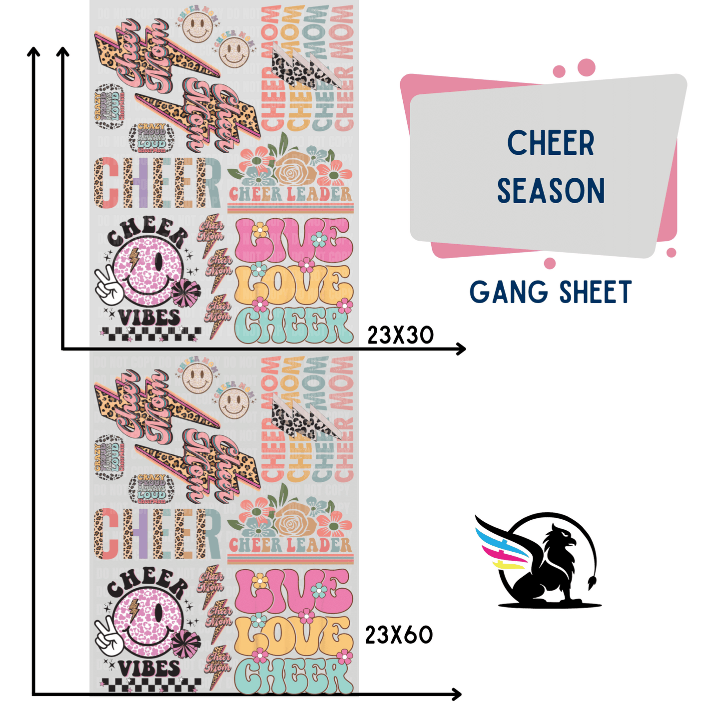 Premade Gang Sheet | Cheer Season