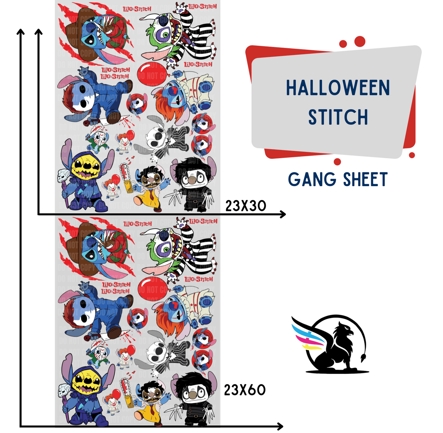 Premade Gang Sheet | Halloween Stitch