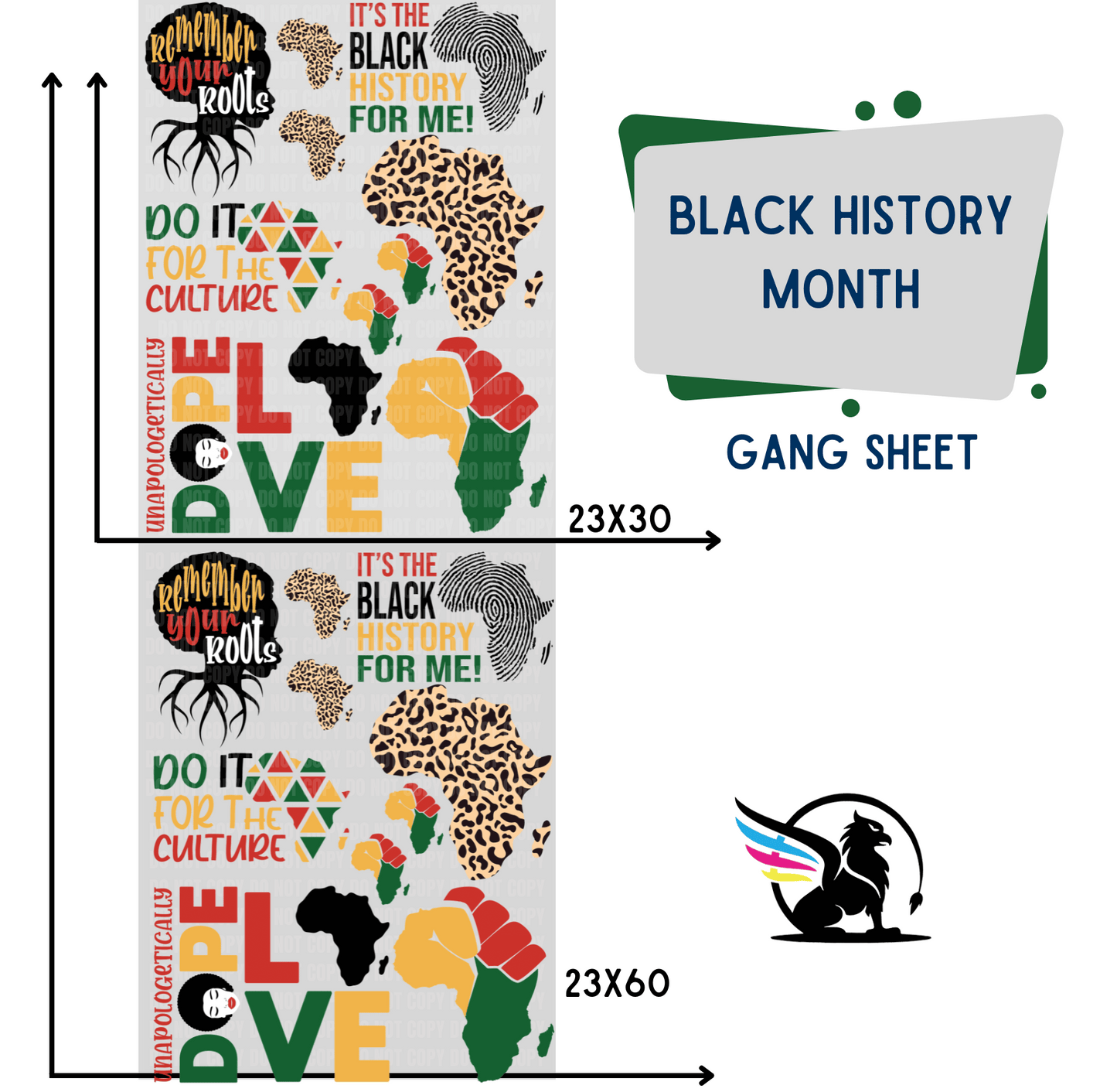 Premade Gang Sheet | Black History Month