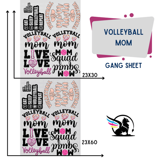 Premade Gang Sheet | Volleyball Mom