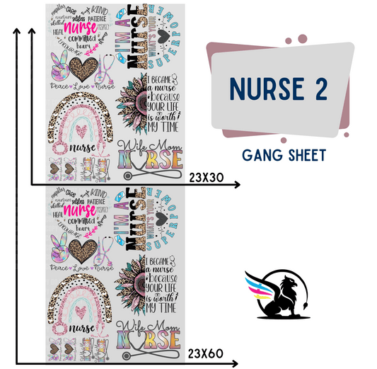 Premade Gang Sheet | Nurse 2