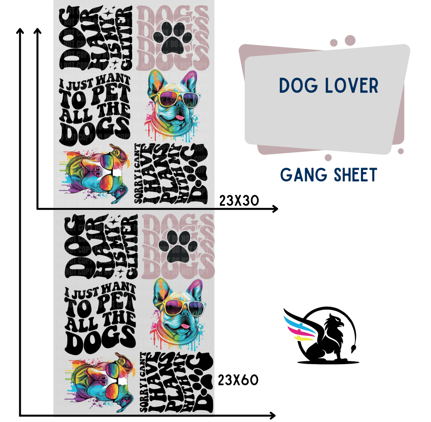 Premade Gang Sheet | Dog Lover