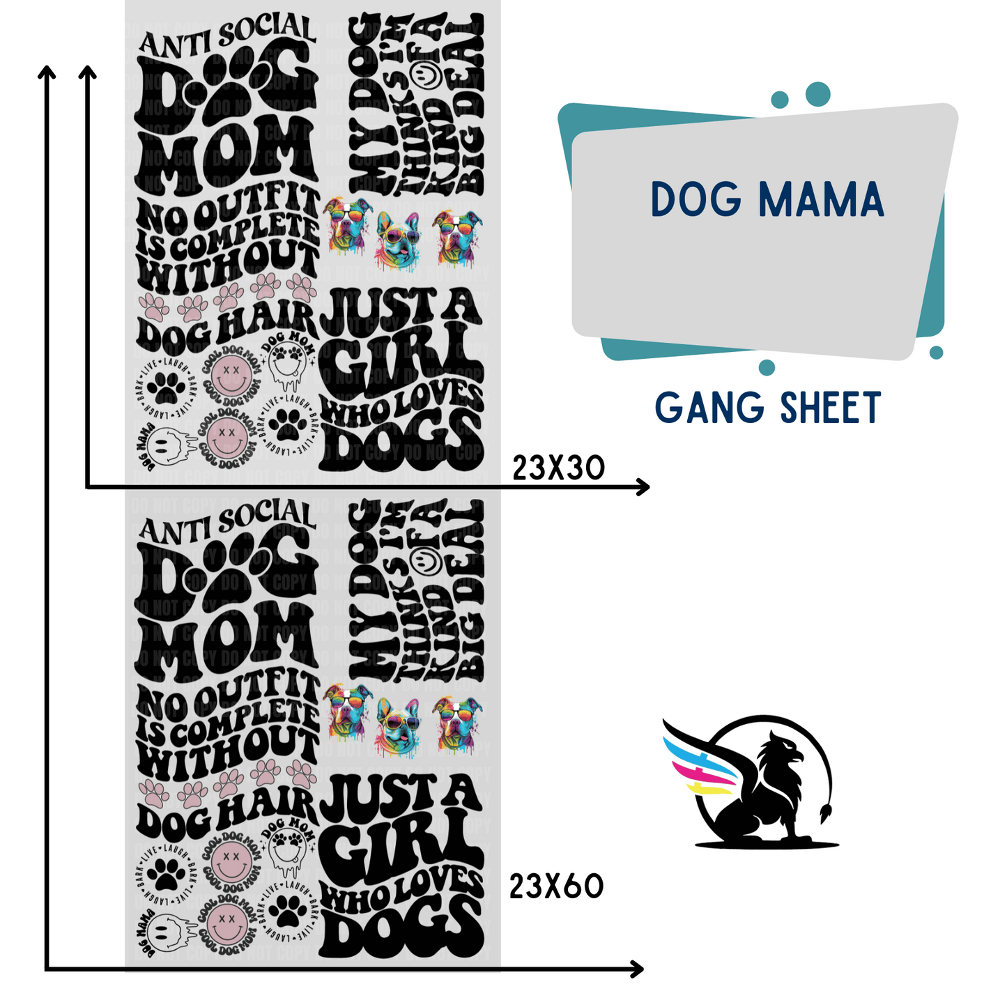 Premade Gang Sheet | Dog Mama