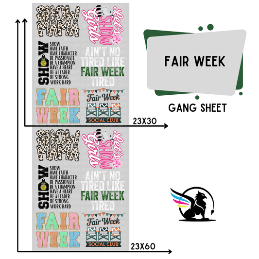 Fair Week | Premade DTF Transfer Gang Sheet For Graphic Tees