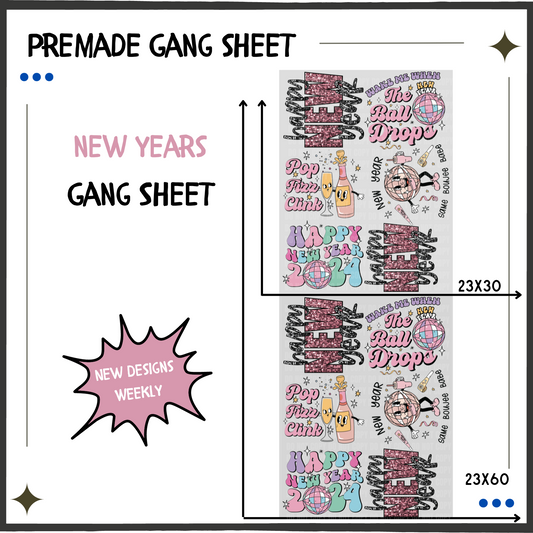 Premade Gang Sheet | New Years