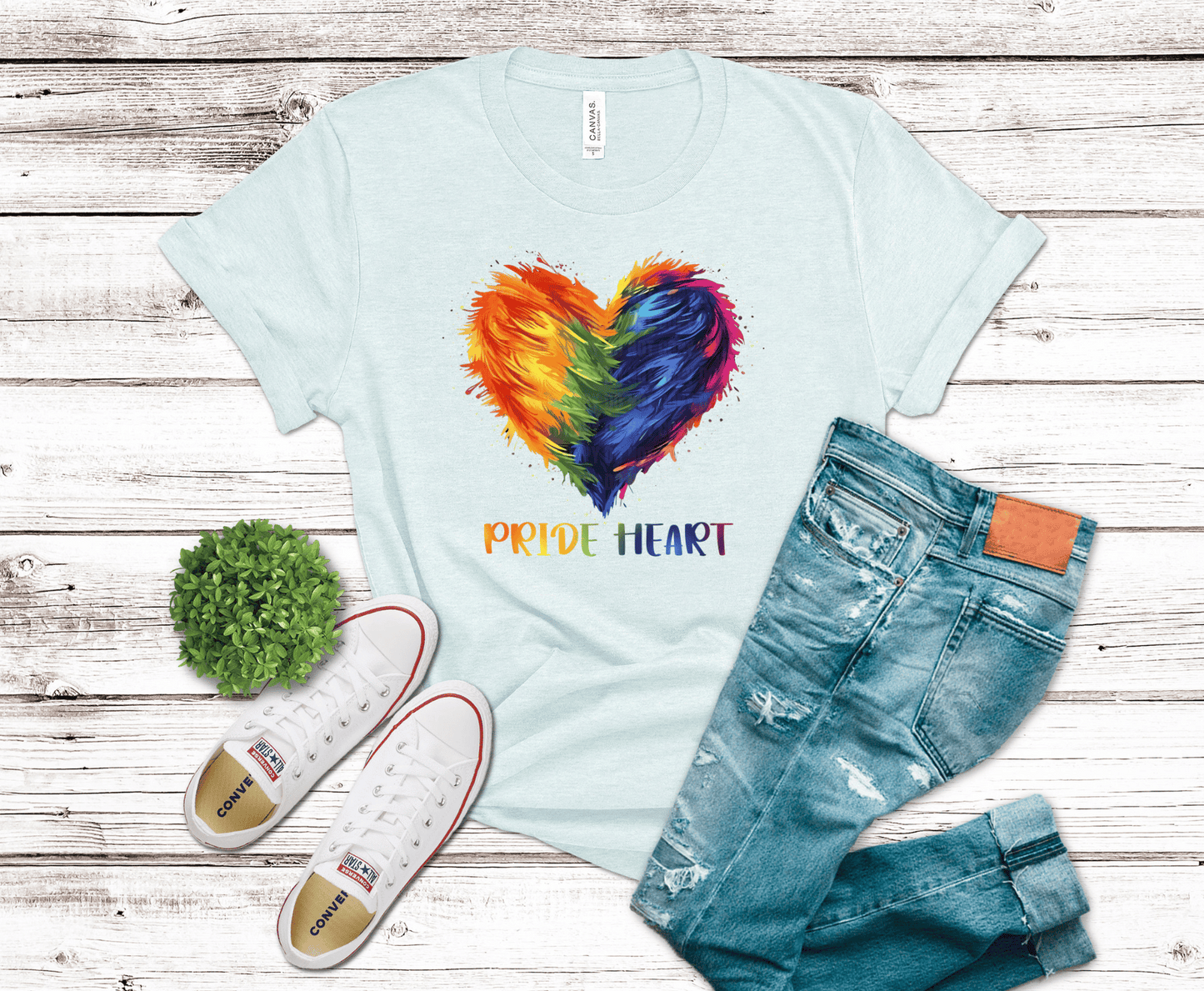 Premade DTF Transfer Gang Sheet For Graphic Tees | Pride Sparkle