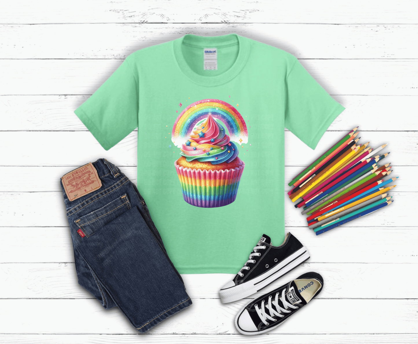 Premade DTF Transfer Gang Sheet For Graphic Tees | Pride Sparkle