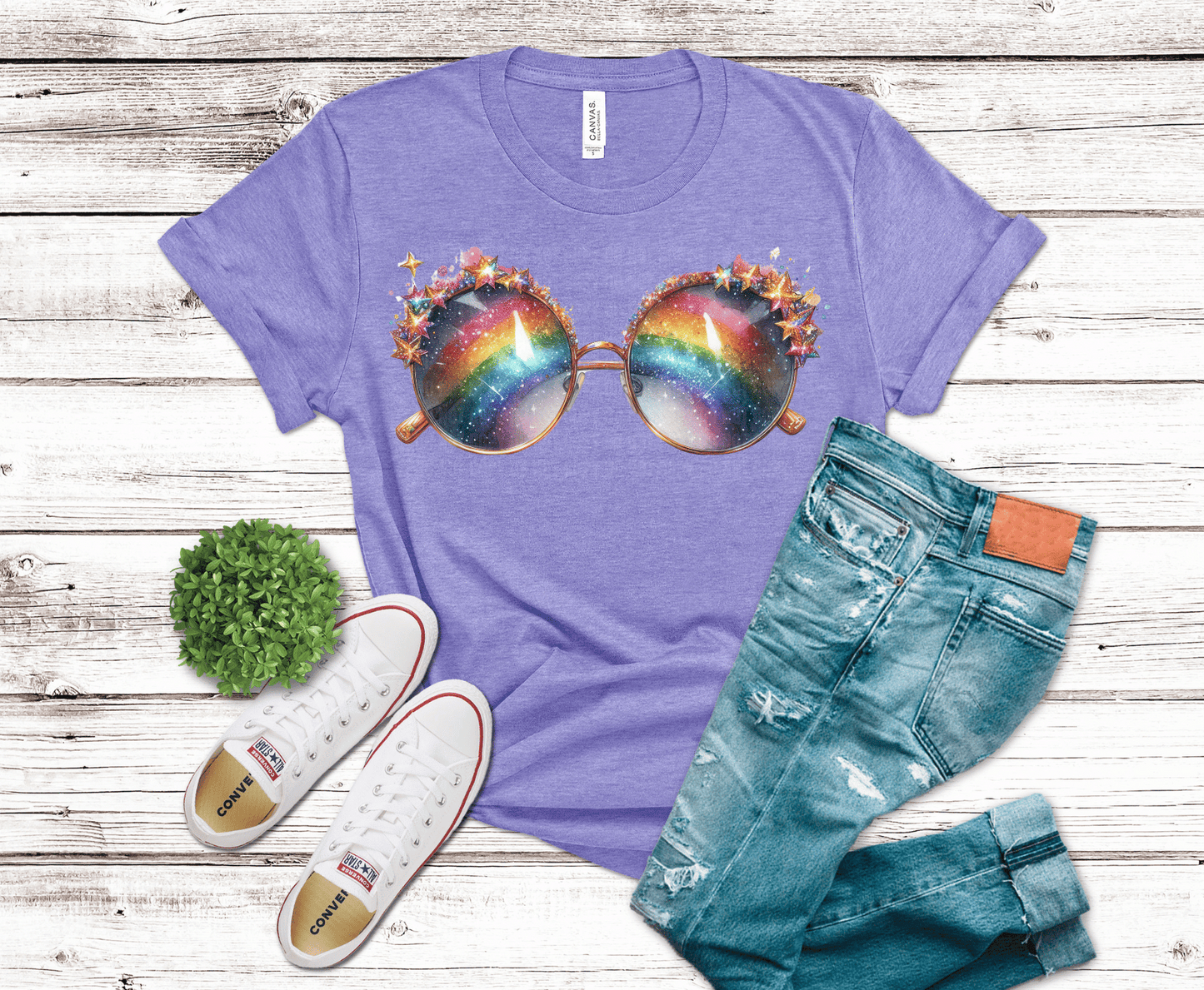Premade DTF Transfer Gang Sheet For Graphic Tees | Pride Sparkle