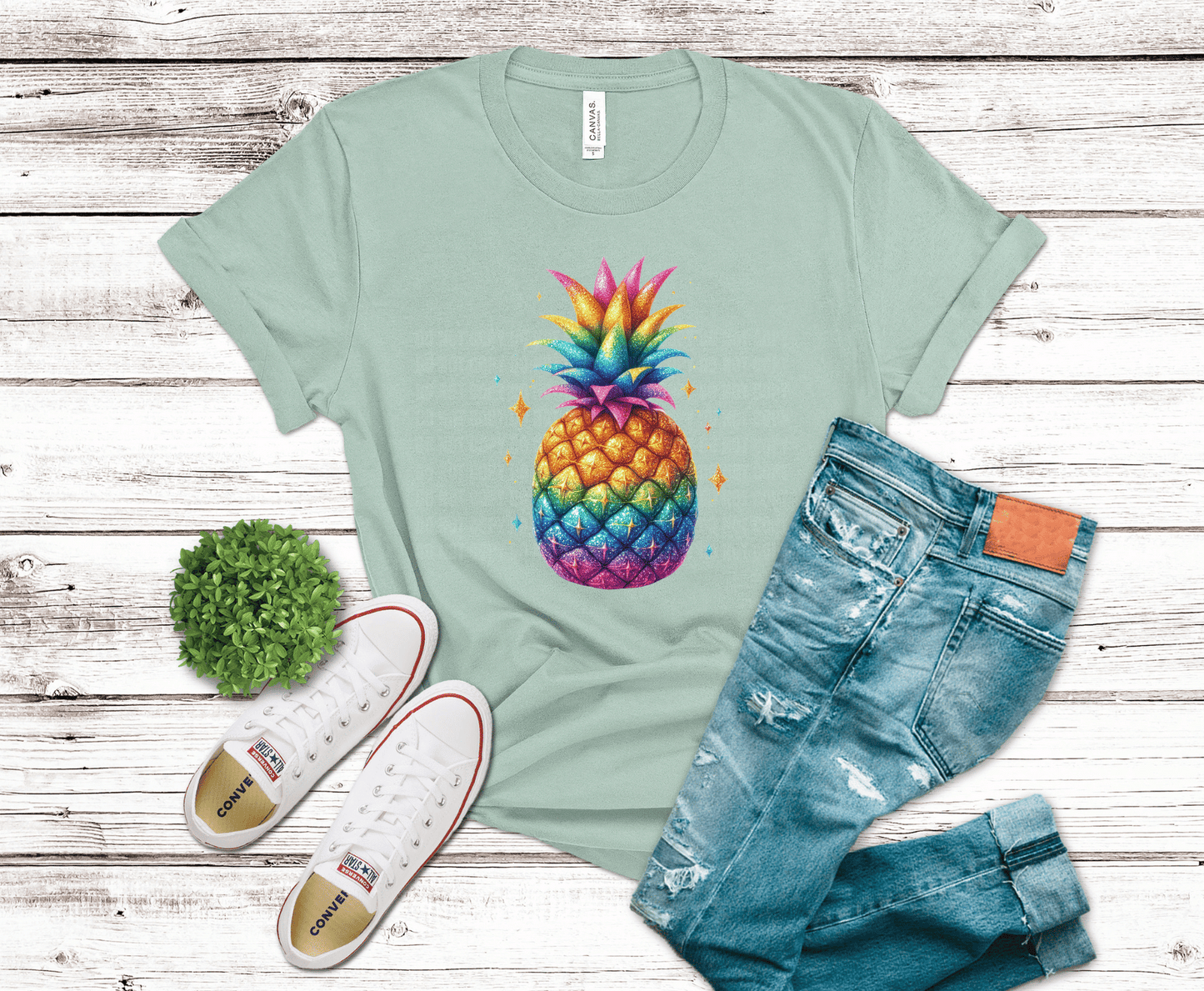 Premade DTF Transfer Gang Sheet For Graphic Tees | Pride Sparkle
