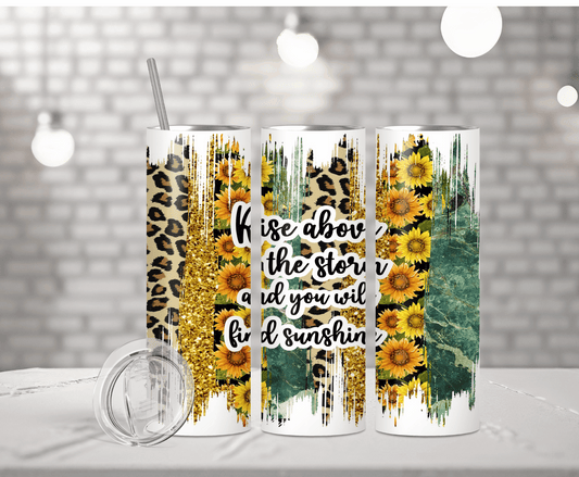 Leopard Sunflower | Sublimation Tumbler Transfer